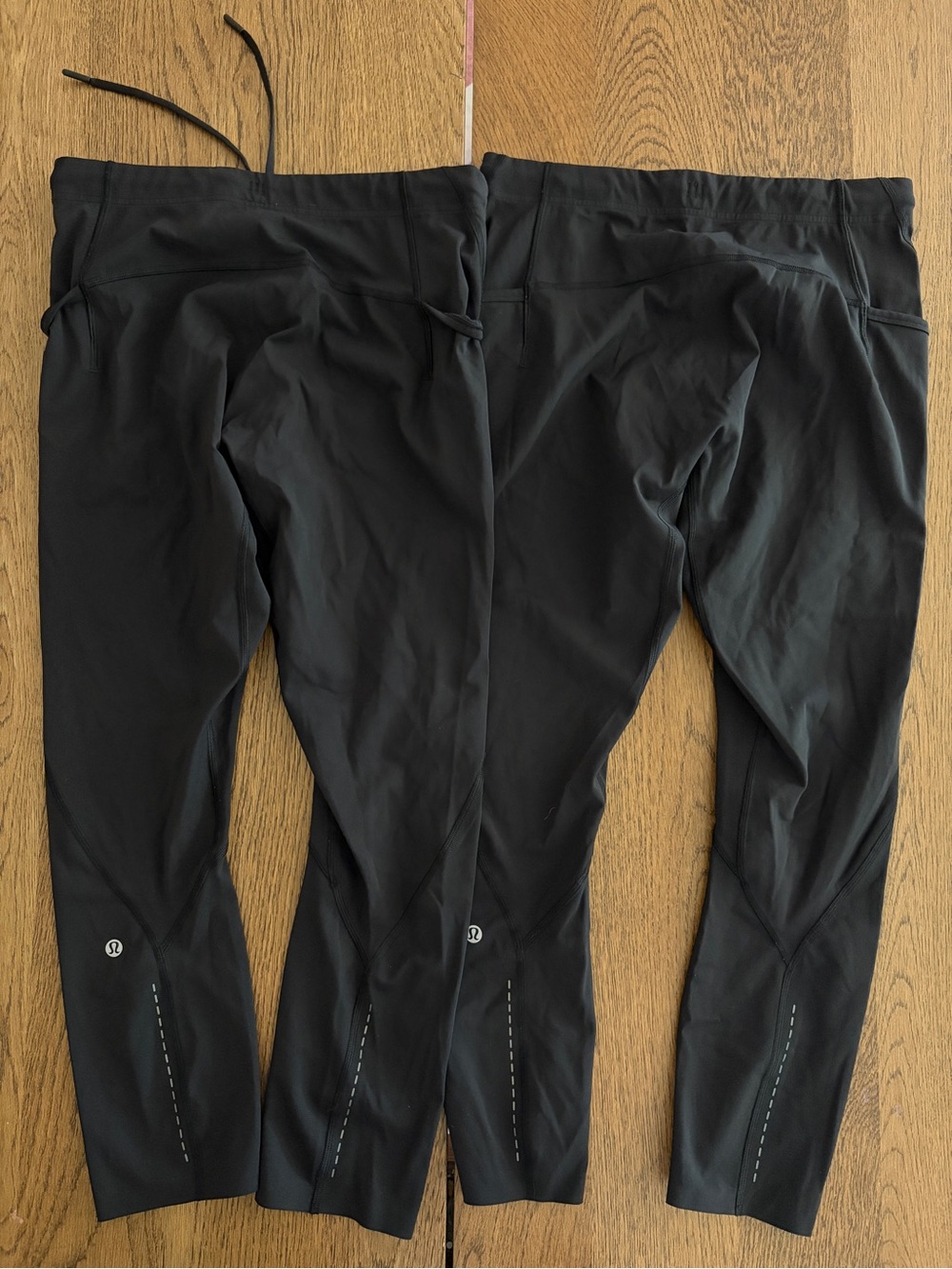 2 PAIRS Lululemon Tight Stuff 3/4 Tights Black size L
